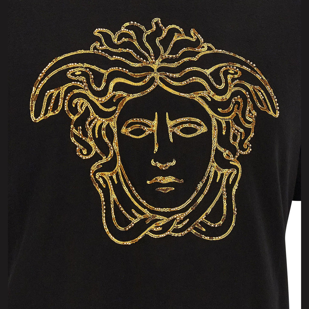Versace Black Cotton T-Shirt