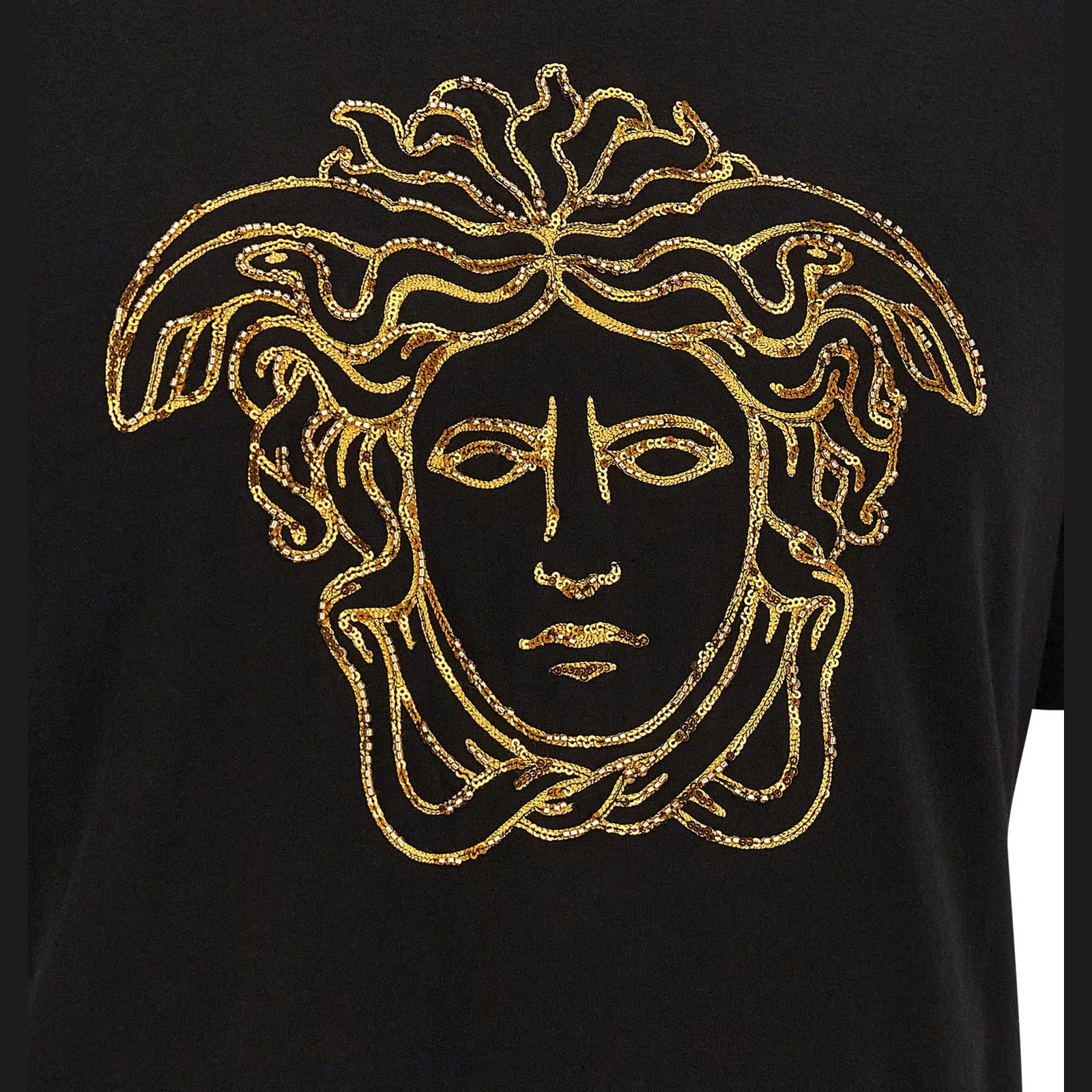 Versace Black Cotton T-Shirt