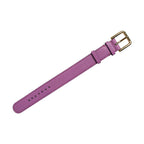 Dolce & Gabbana Purple Textured Leather Gold Buckle Belt Strap Bracelet