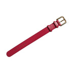 Dolce & Gabbana Red Calfskin Leather Gold Buckle Belt Strap Bracelet