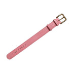 Dolce & Gabbana Pink Textured Leather Gold Buckle Belt Strap Bracelet