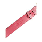 Dolce & Gabbana Pink Textured Leather Gold Buckle Belt Strap Bracelet