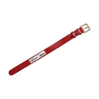 Dolce & Gabbana Red Calfskin Leather Gold Buckle Belt Strap Bracelet