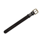 Dolce & Gabbana Black Calfskin Leather Gold Buckle Belt Strap Bracelet