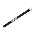 Dolce & Gabbana Black Textured Leather Gold Buckle Belt Strap Bracelet