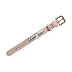 Dolce & Gabbana Pink Embossed Leather Gold Buckle Belt Strap Bracelet