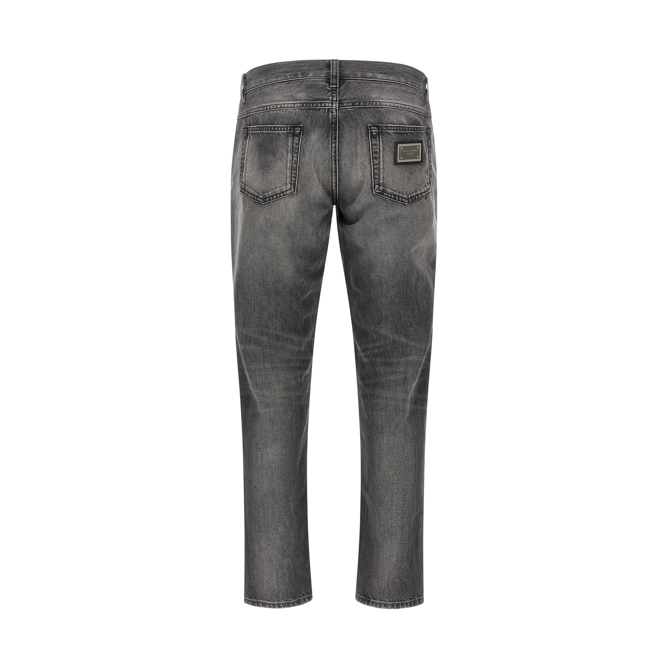 Dolce & Gabbana Gray Cotton Jeans Denim
