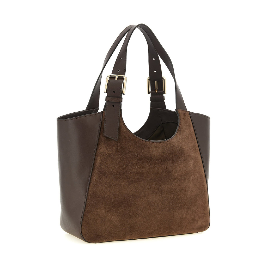 Furla Brown Calfskin Tote Bag