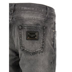 Dolce & Gabbana Gray Cotton Jeans Denim