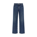 Dolce & Gabbana Blue Cotton Relaxed Fit Jeans
