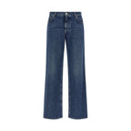 Dolce & Gabbana Blue Cotton Relaxed Fit Jeans