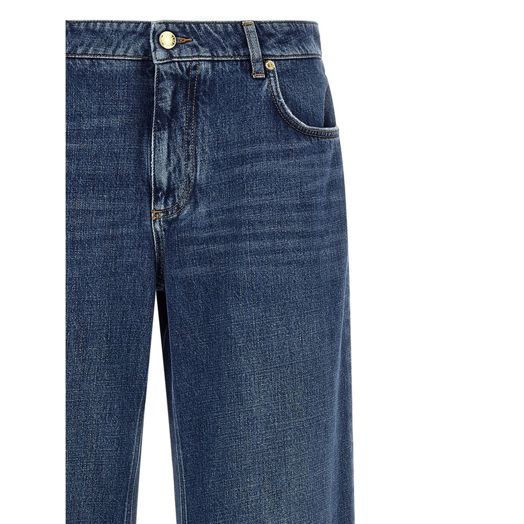 Dolce & Gabbana Blue Cotton Relaxed Fit Jeans