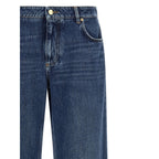 Dolce & Gabbana Blue Cotton Relaxed Fit Jeans