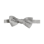 Dolce & Gabbana Men Gray 100% Silk Adjustable Neck Papillon Bow Tie