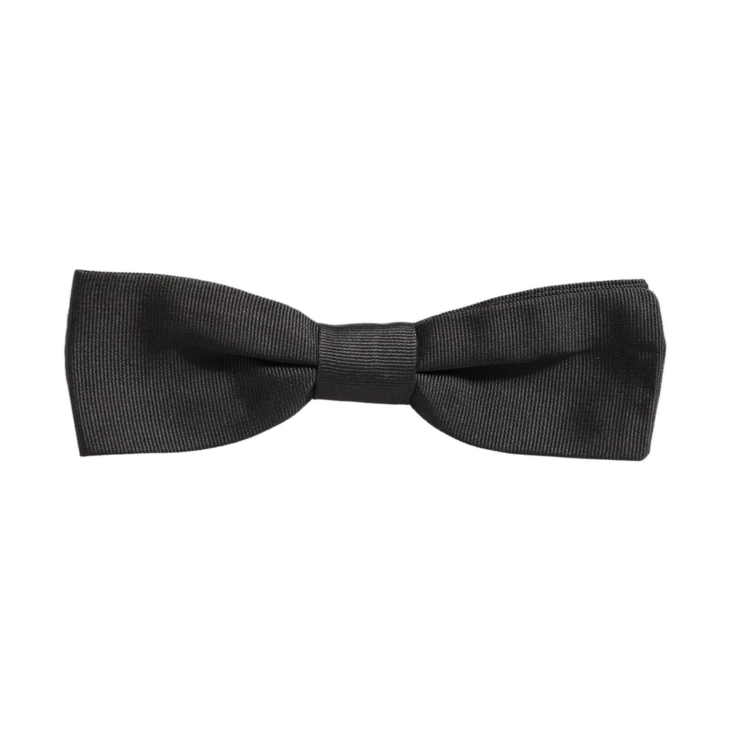 Dolce & Gabbana Men Black 100% Cotton Adjustable Neck Papillon Bow Tie