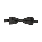 Dolce & Gabbana Men Black 100% Cotton Adjustable Neck Papillon Bow Tie