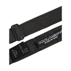 Dolce & Gabbana Men Black 100% Cotton Adjustable Neck Papillon Bow Tie