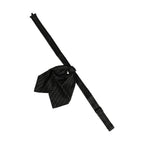 Dolce & Gabbana Men Black Pinstripe Silk Adjustable Neck Papillon Bow Tie