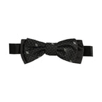 Dolce & Gabbana Men Black DG Polka Dot Adjustable Neck Papillon Bow Tie