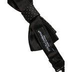 Dolce & Gabbana Men Black DG Polka Dot Adjustable Neck Papillon Bow Tie