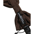 Dolce & Gabbana Men Brown 100% Silk Adjustable Neck Papillon Bow Tie
