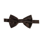 Dolce & Gabbana Men Brown 100% Silk Adjustable Neck Papillon Bow Tie