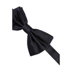 Dolce & Gabbana Men Black 100% Silk Adjustable Neck Papillon Bow Tie