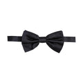 Men Black 100% Silk Adjustable Neck Papillon Bow Tie