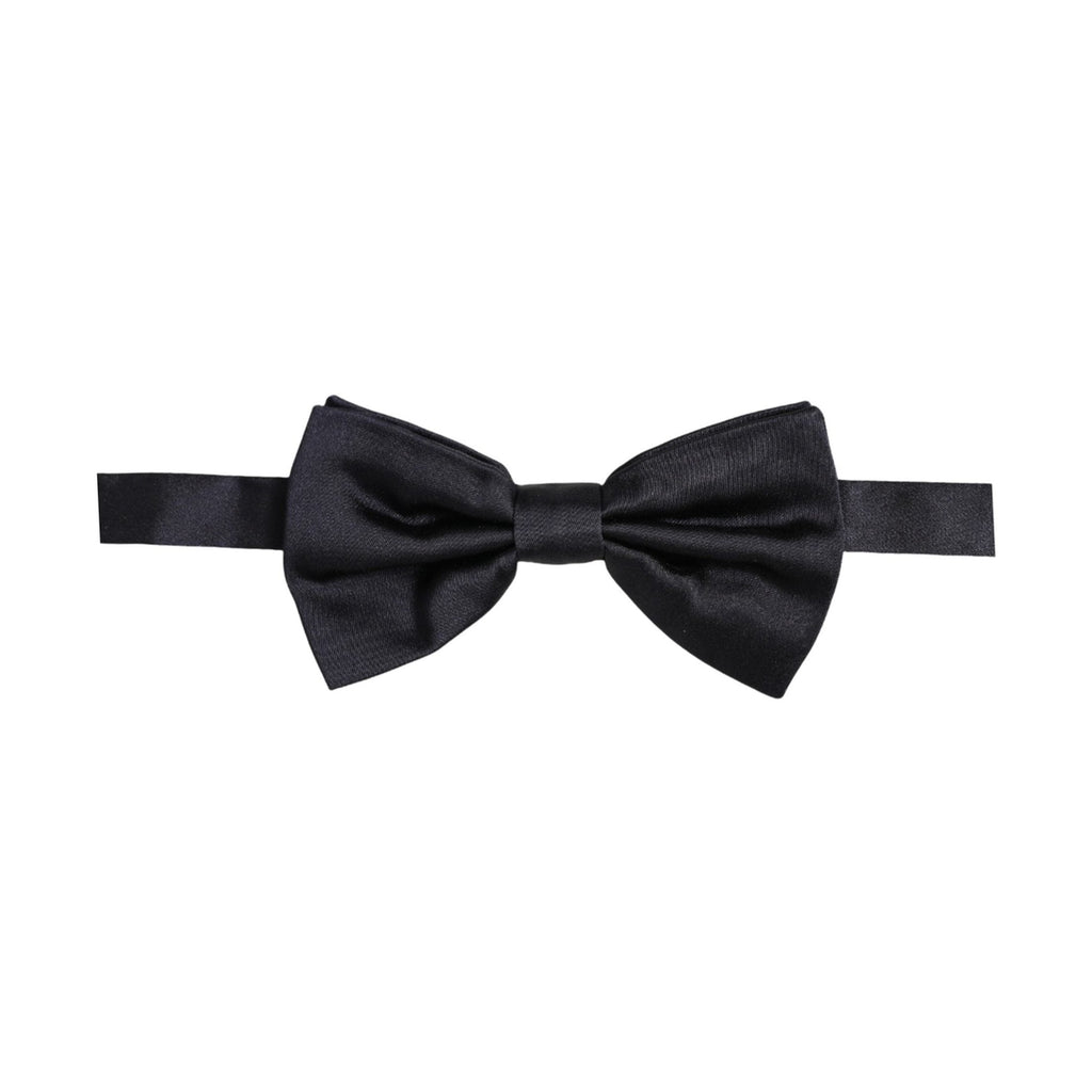 Dolce & Gabbana Men Black 100% Silk Adjustable Neck Papillon Bow Tie