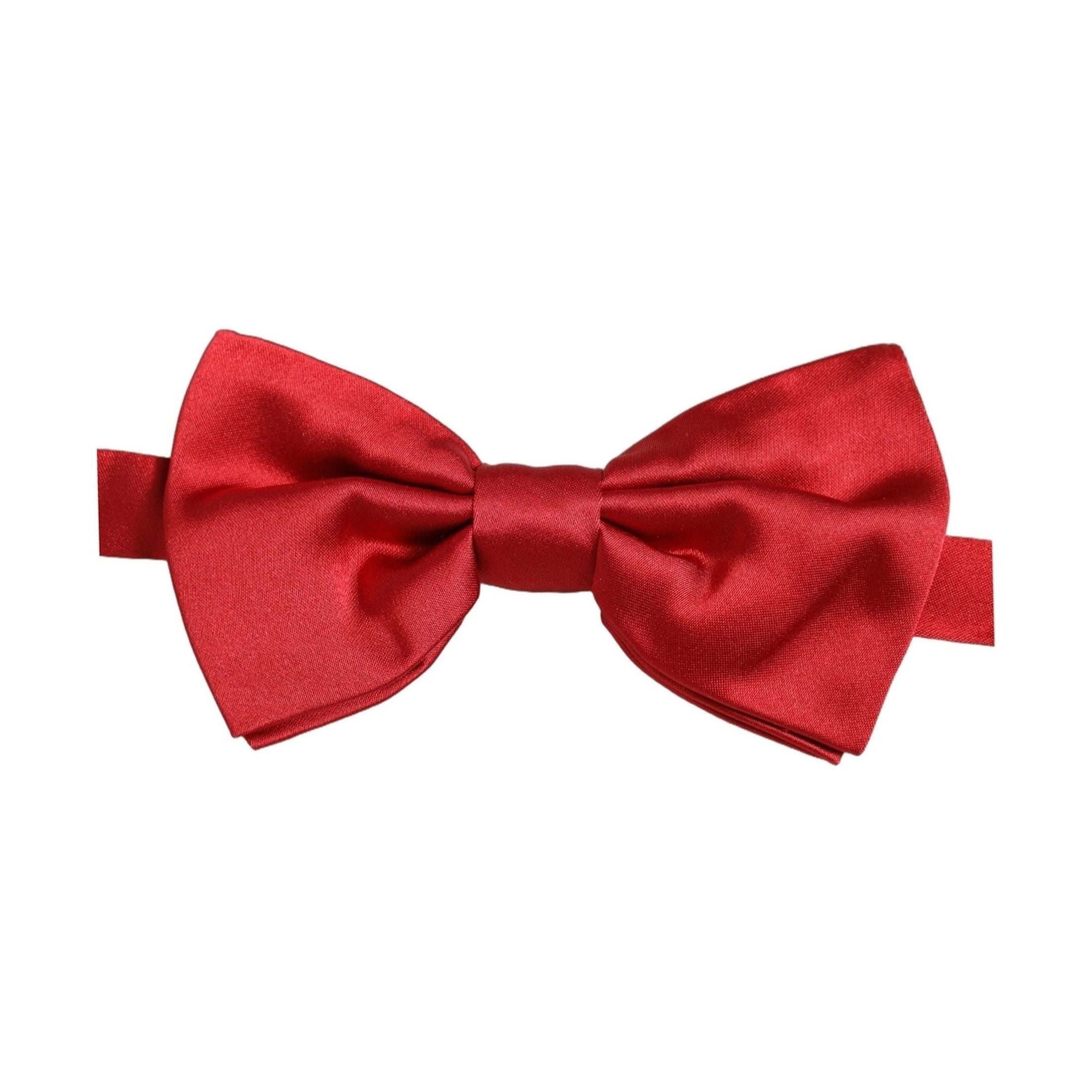 Dolce & Gabbana Men Red 100% Silk Adjustable Neck Papillon Bow Tie