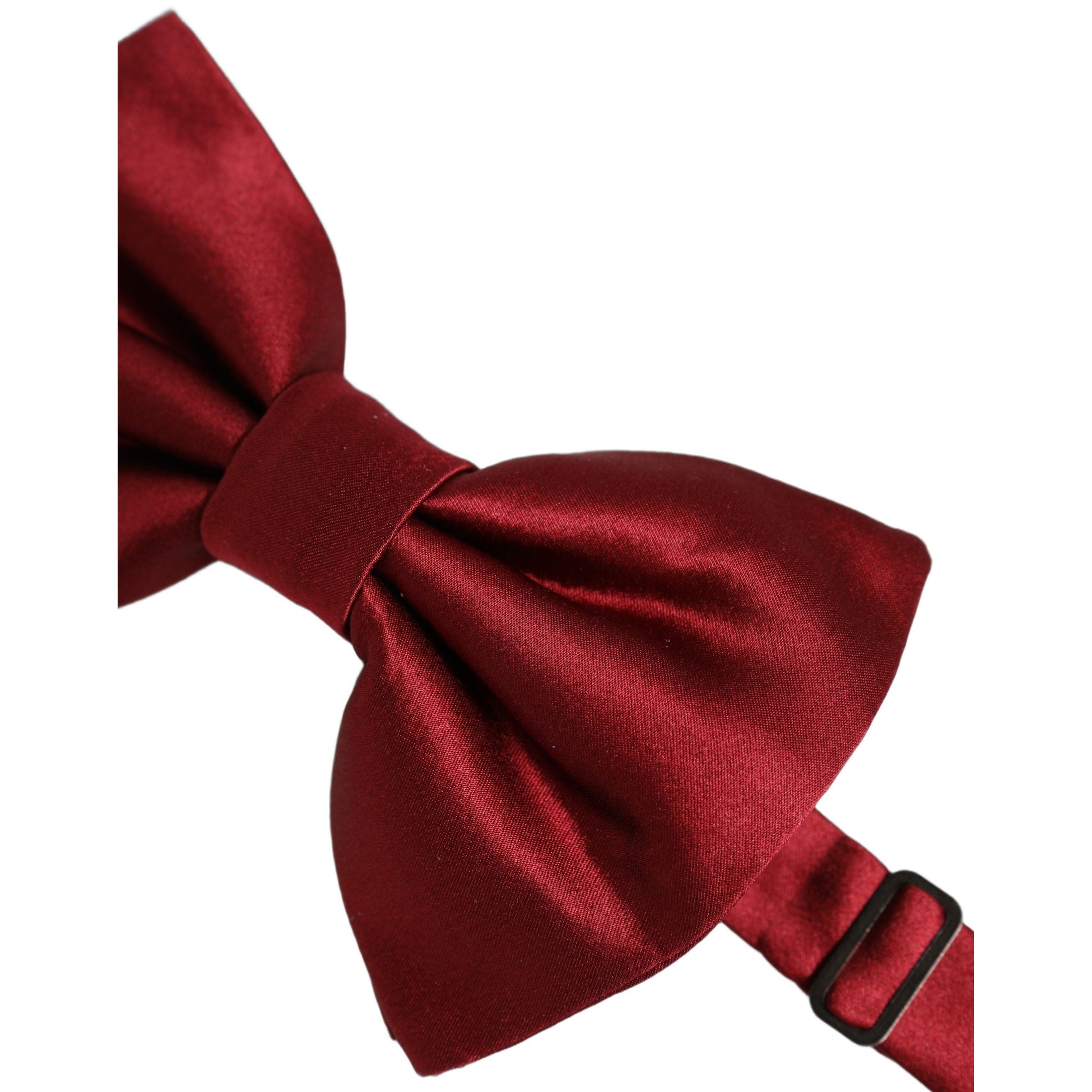 Dolce & Gabbana Men Red 100% Silk Adjustable Neck Papillon Bow Tie