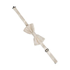 Dolce & Gabbana Men White 100% Silk Adjustable Neck Papillon Bow Tie