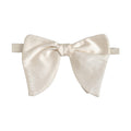 Dolce & Gabbana Men White 100% Silk Adjustable Neck Papillon Bow Tie