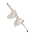 Dolce & Gabbana Men White 100% Silk Adjustable Neck Papillon Bow Tie