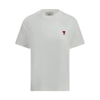Ami Paris White Cotton T-Shirt