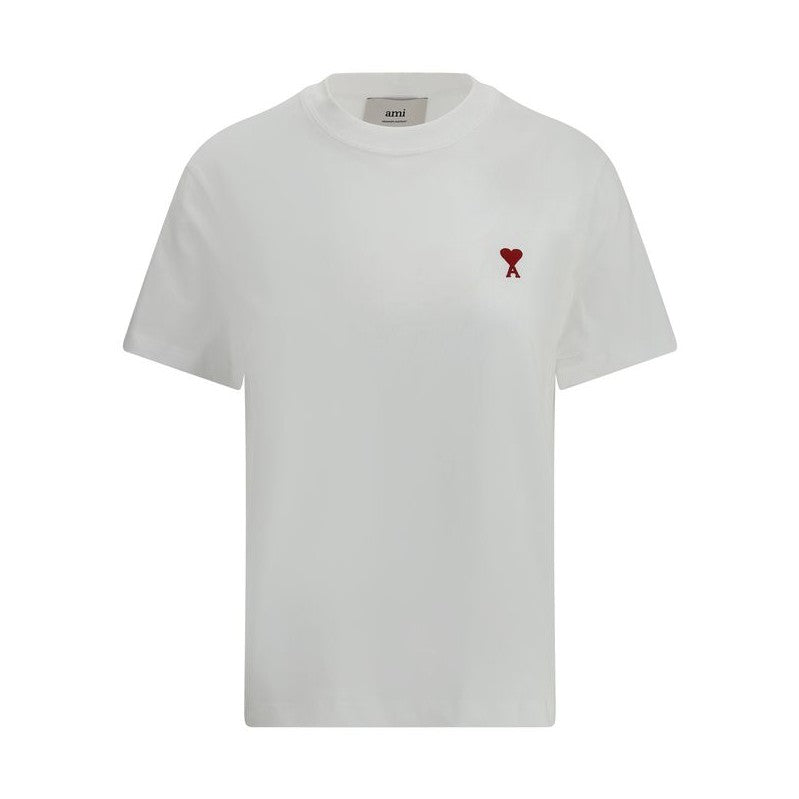 Ami Paris White Cotton T-Shirt
