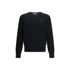 Ami Paris Black Cotton Sweatshirt