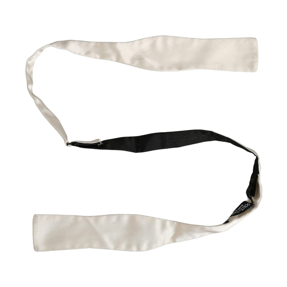 Men White 100% Silk Adjustable Neck Papillon Bow Tie