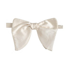 Dolce & Gabbana Men White 100% Silk Adjustable Neck Papillon Bow Tie
