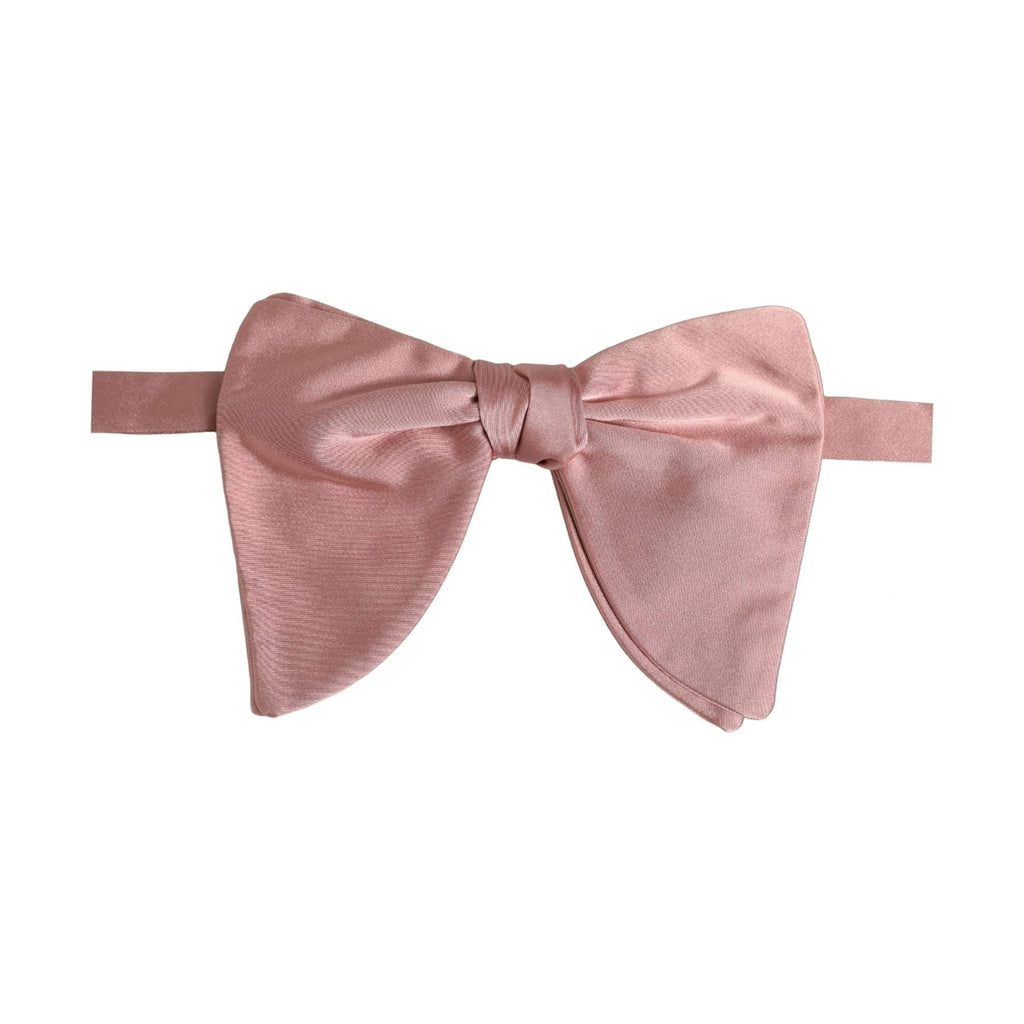 Dolce & Gabbana Men Pink 100% Silk Adjustable Neck Papillon Bow Tie