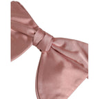 Dolce & Gabbana Men Pink 100% Silk Adjustable Neck Papillon Bow Tie