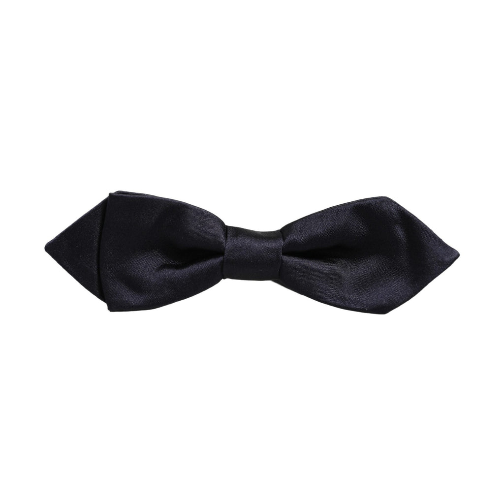 Dolce & Gabbana Men Dark Blue 100% Silk Adjustable Neck Papillon Bow Tie