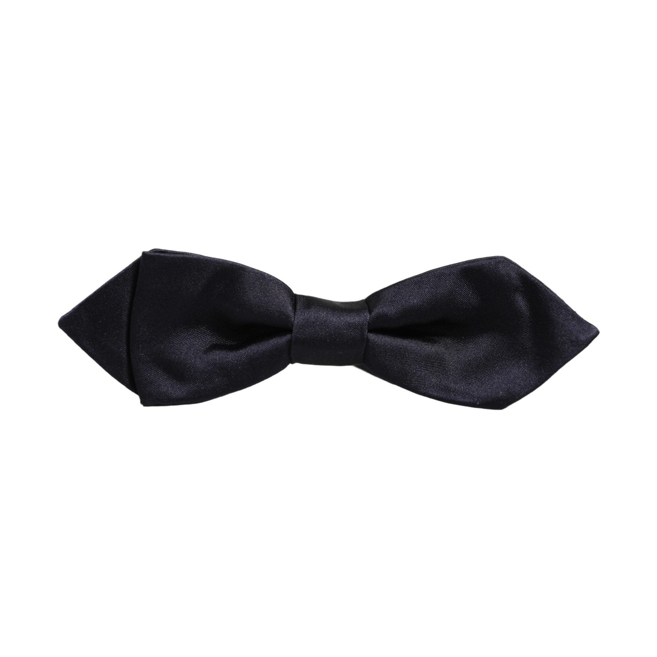 Dolce & Gabbana Men Dark Blue 100% Silk Adjustable Neck Papillon Bow Tie