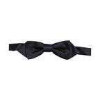 Dolce & Gabbana Men Dark Blue 100% Silk Adjustable Neck Papillon Bow Tie