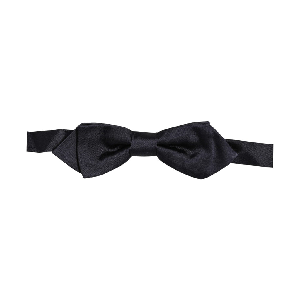 Dolce & Gabbana Men Dark Blue 100% Silk Adjustable Neck Papillon Bow Tie
