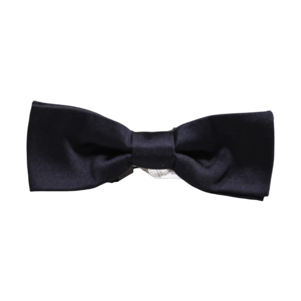 Dolce & Gabbana Men Dark Blue 100% Silk Adjustable Neck Papillon Bow Tie