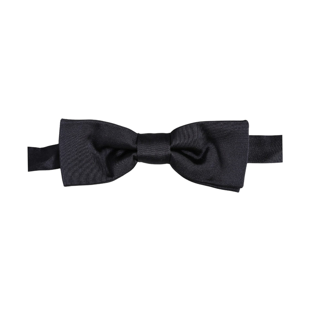 Dolce & Gabbana Men Dark Blue 100% Silk Adjustable Neck Papillon Bow Tie