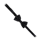 Dolce & Gabbana Men Black 100% Silk Adjustable Neck Papillon Bow Tie