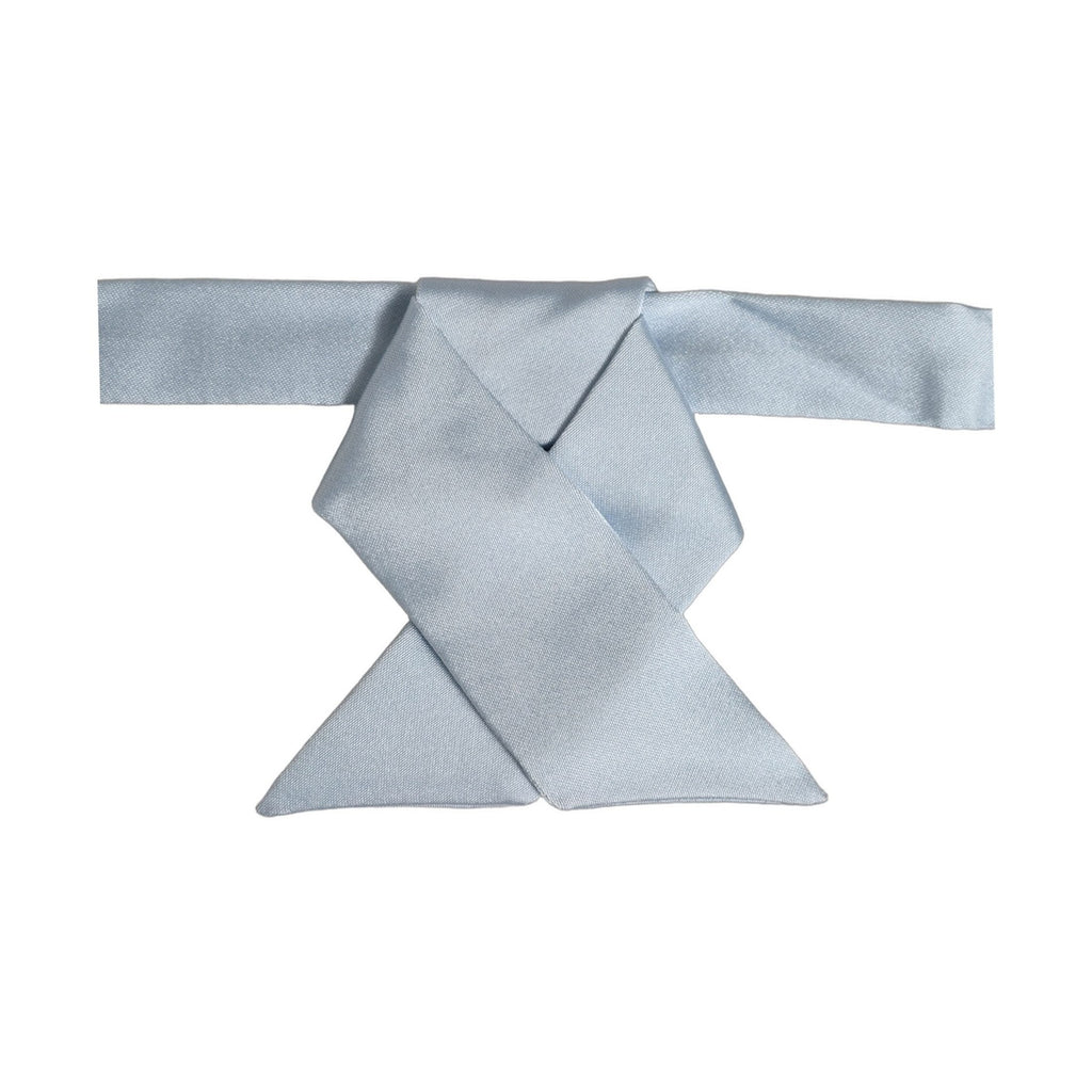 Dolce & Gabbana Men Light Blue SIlk Adjustable Neck Papillon Bow Tie