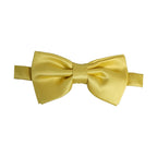 Dolce & Gabbana Men Yellow 100% Silk Adjustable Neck Papillon Bow Tie